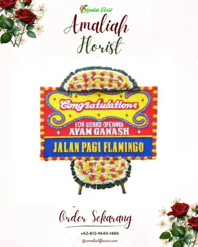 Bunga Papan Congratulation di Mamboro Barat
